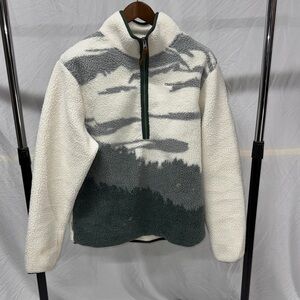 Craghoppers White and Green Fleece Jacket